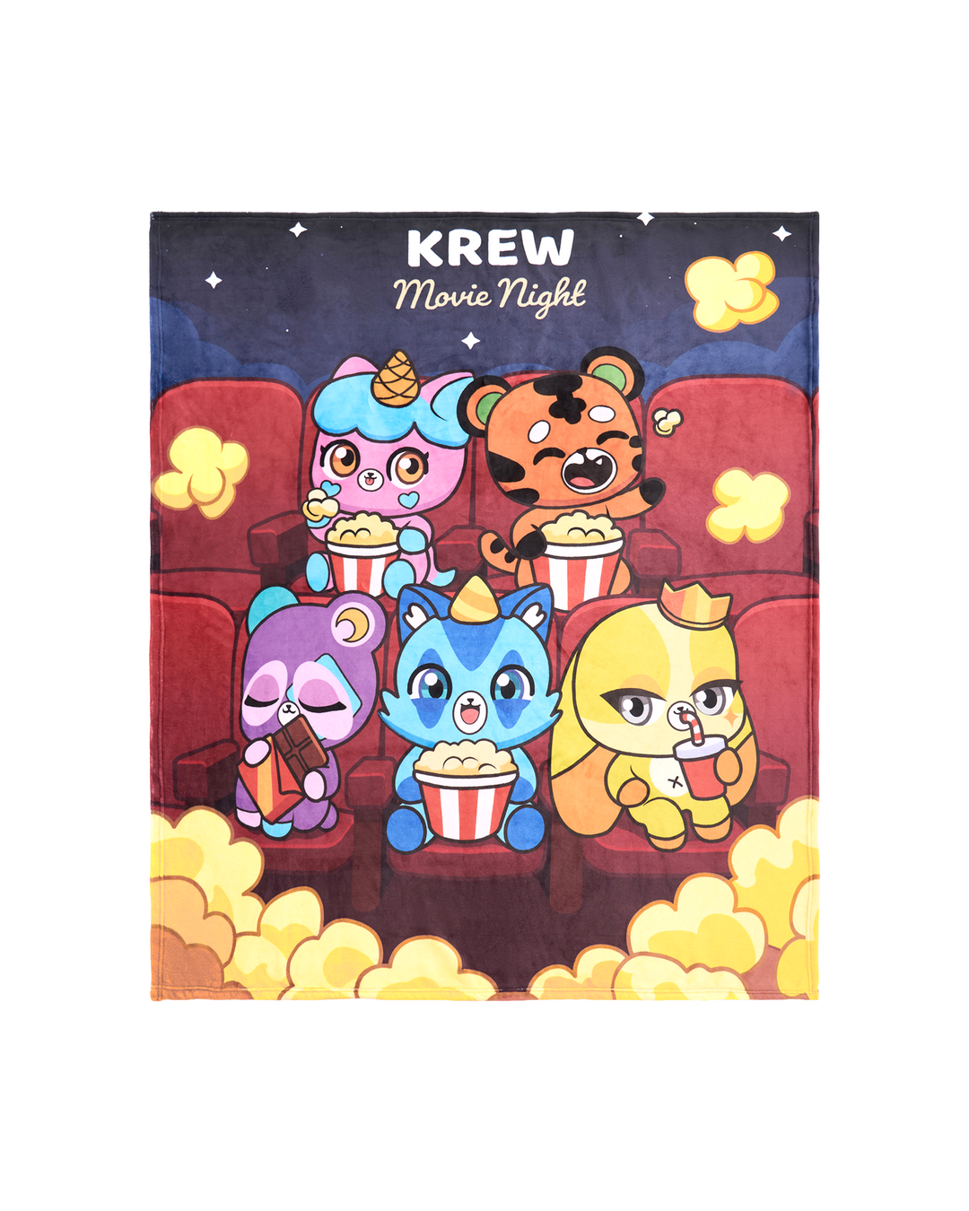 KREW Teddy Movie Night Blanket