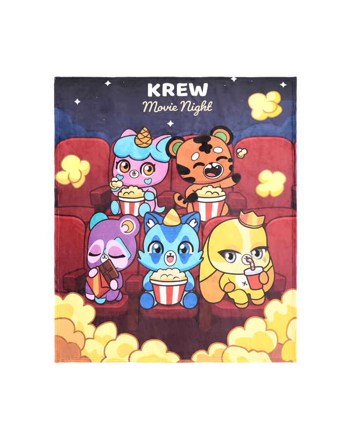 KREW Teddy Movie Night Blanket
