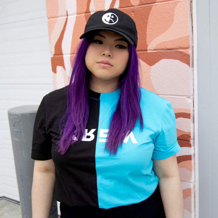 COLOR BLOCK ME TEE - BLUE