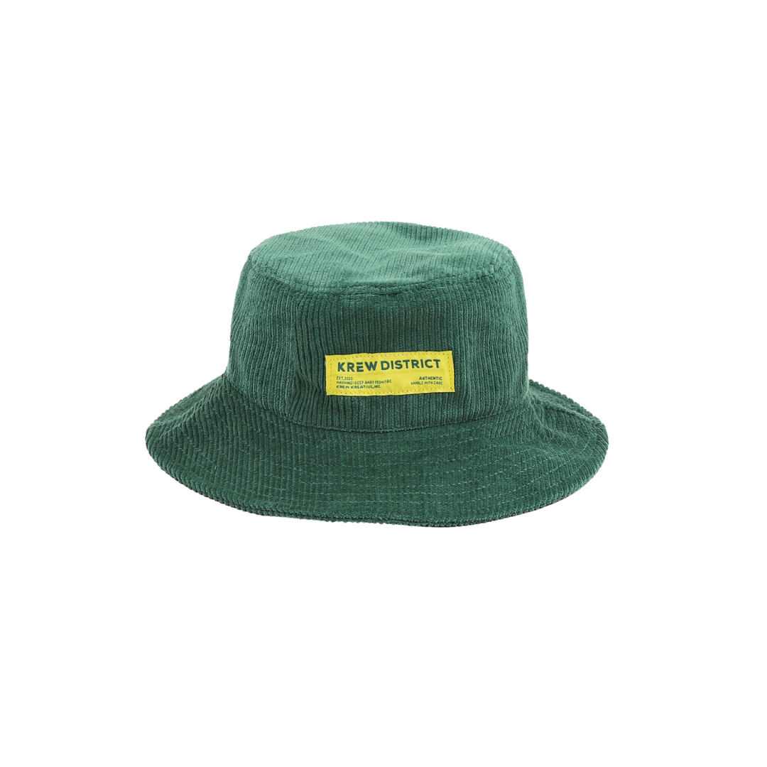 HAPPY CAMPER CORDUROY BUCKET HAT