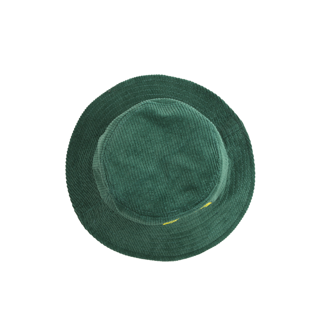 HAPPY CAMPER CORDUROY BUCKET HAT