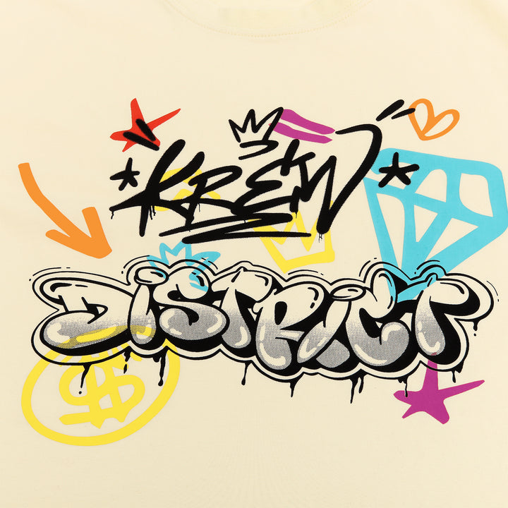 GRAFFITI CREAM TEE