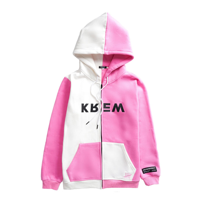 COLOR BLOCK ME HOODIE - PINK