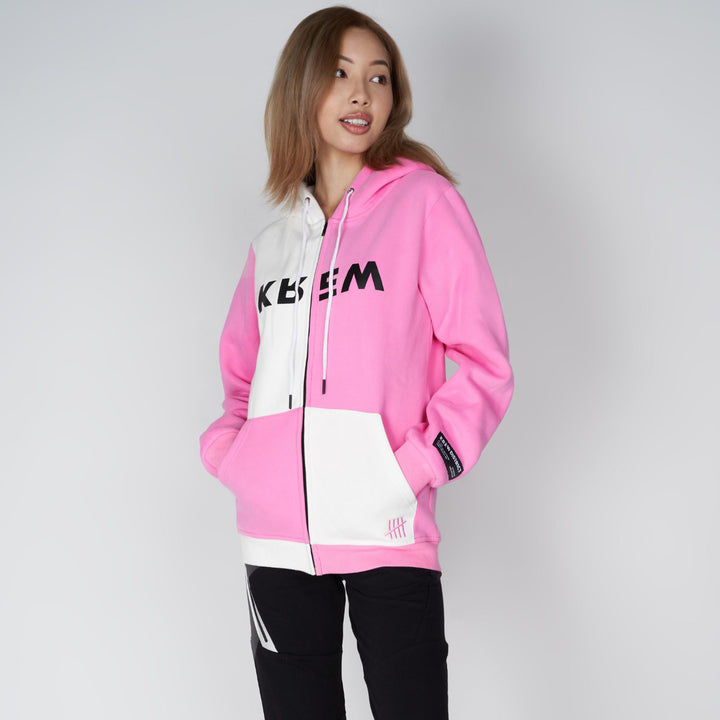 COLOR BLOCK ME HOODIE - PINK