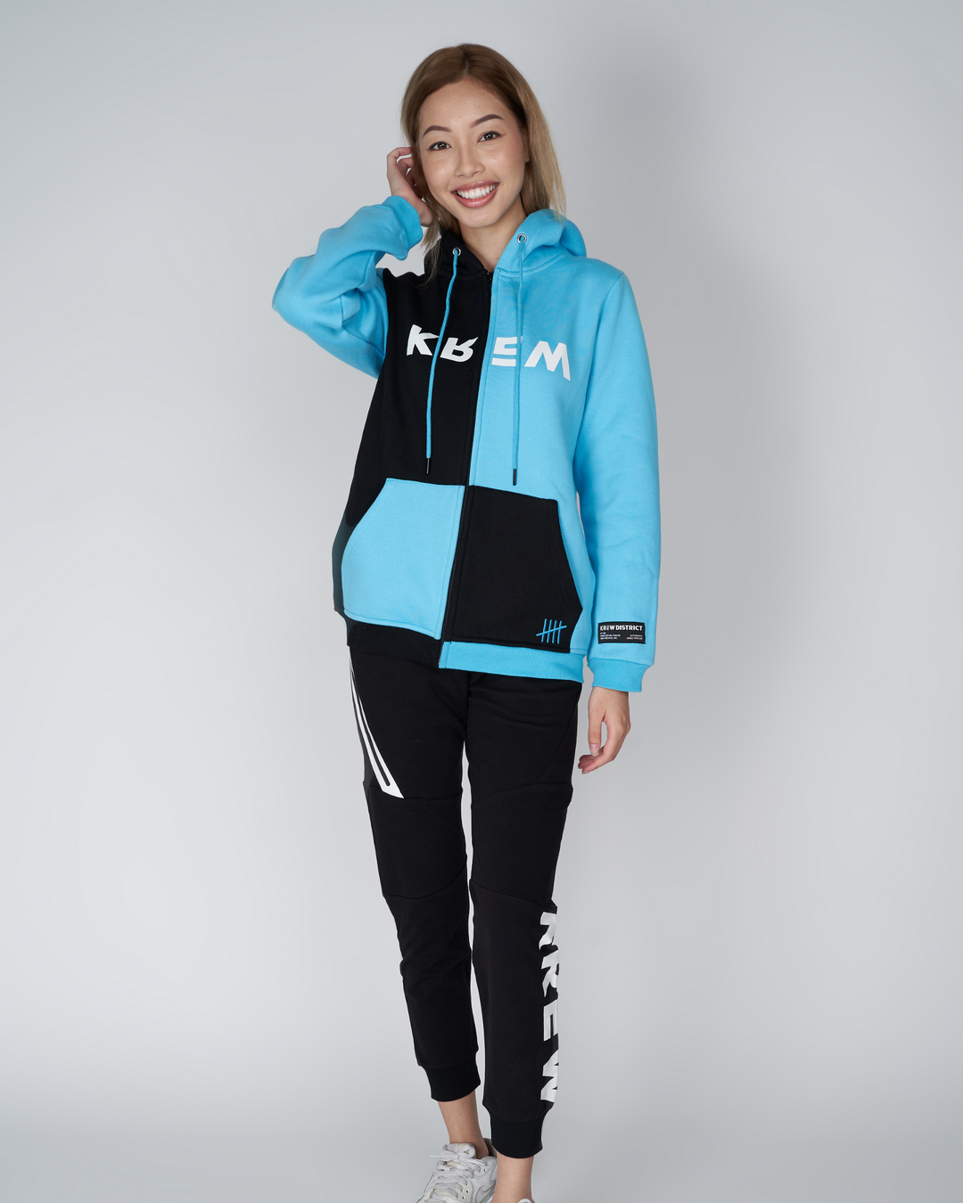 Colorblock Me Hoodie- Blue/Black